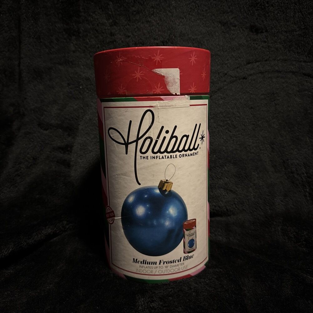 Holiball Inflable Ornament Medium Frosted Blue 18” Diameter